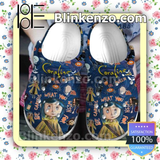 Coraline Be Careful What You Wish For Crocs Clogs