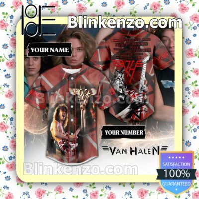 Eddie Van Halen Personalized Baseball Jersey