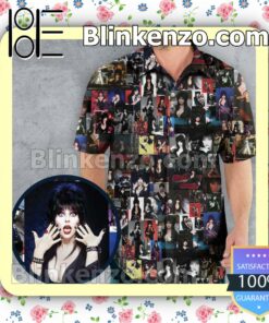Elvira Mistress Of The Dark Collage Men's Aloha Shirt a