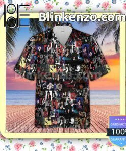 Elvira Mistress Of The Dark Collage Men's Aloha Shirt c
