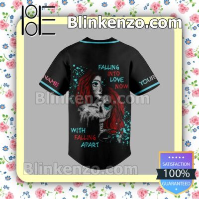 Vibrant Falling In Reverse Falling Into Love Now With Falling Apart Personalized Jerseys Shirt