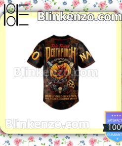 Five Finger Death Punch Wear A Smile On My Face Personalized Baseball Jersey b