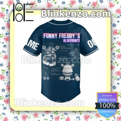 Five Nights At Freddy's You're Over There So Somewhere Personalized Baseball Jersey b