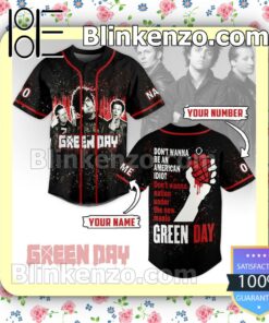 Green Day Don't Wanna Be An American Idiot Personalized Jerseys Shirt