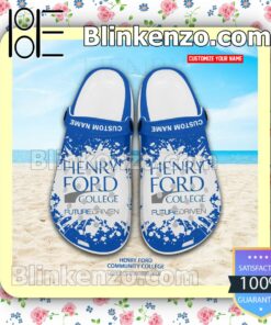 Henry Ford Community College Logo Crocs Clogs a