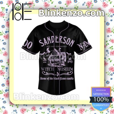 Hocus Pocus Sanderson Witch Museum Personalized Baseball Jersey a