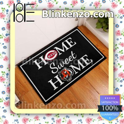 Home Sweet Home Cincinnati Reds Cincinnati Bengals Welcome Mats a