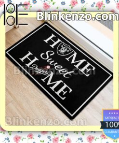 Home Sweet Home Las Vegas Raiders Los Angeles Dodgers Welcome Mats b