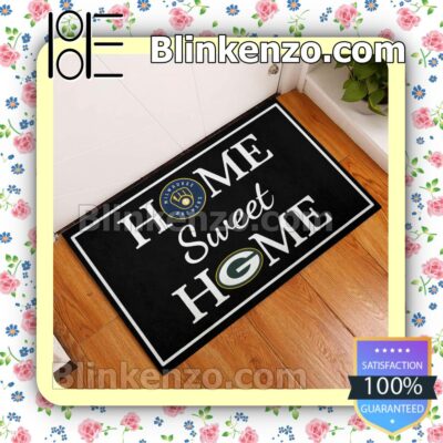 Home Sweet Home Milwaukee Brewers Green Bay Packers Welcome Mats a