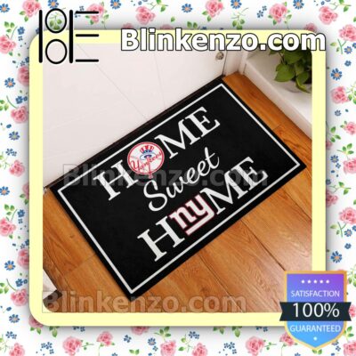 Home Sweet Home New York Yankees New York Giants Welcome Mats a
