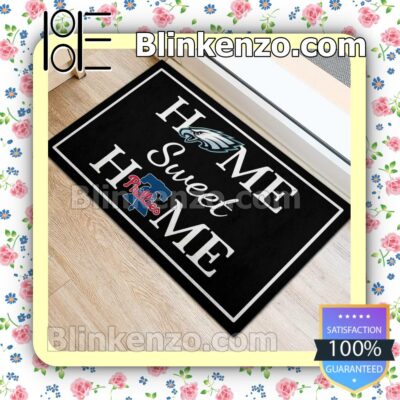 Home Sweet Home Philadelphia Eagles Philadelphia Phillies Welcome Mats a