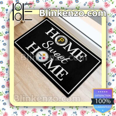 Home Sweet Home Pittsburgh Pirates Pittsburgh Steelers Welcome Mats b