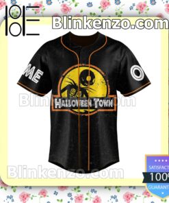 Jack Skellington All Word And No Scare Makes Jack A Dull Boy Personalized Baseball Jersey b