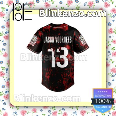 Jason Voorhees Camp Crystal Lake Counselor 1935 Personalized Baseball Jersey b