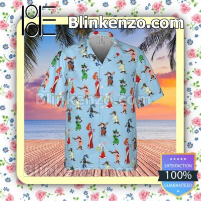 Jessica Roger Rabbit Men's Aloha Shirt a