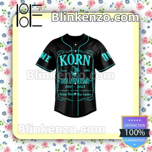 Hot Korn 30th Anniversary 1993-2023 Personalized Jerseys Shirt
