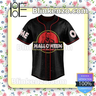 Michael Myers Halloween The Trick Is To Stay Alive Personalized Baseball Jersey a