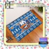 New York Islanders Christmas Pattern Doormat
