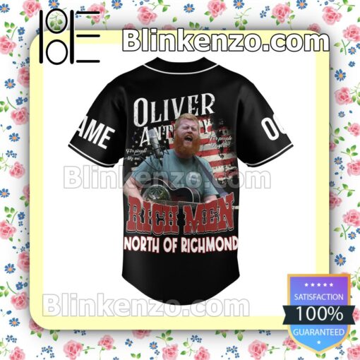 Oliver Anthony Rich Man North Of Richmond Personalized Baseball Jersey b