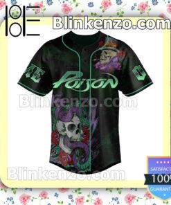 Poison She Goes Down Slow Like A Shot Of Gin Personalized Baseball Jersey a