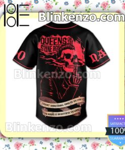 Queens Of The Stone Age I Want Something Good To Die For Personalized Baseball Jersey b