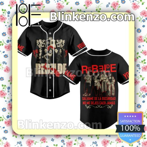 Rebelde Series Personalized Baseball Jersey