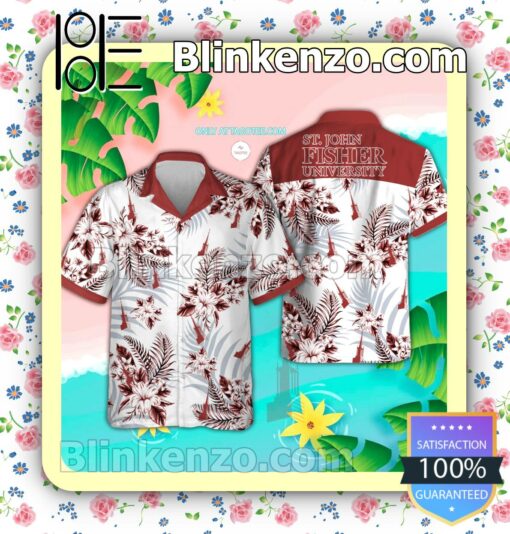 Saint John Fisher College Men's Short Sleeve Aloha Shirts