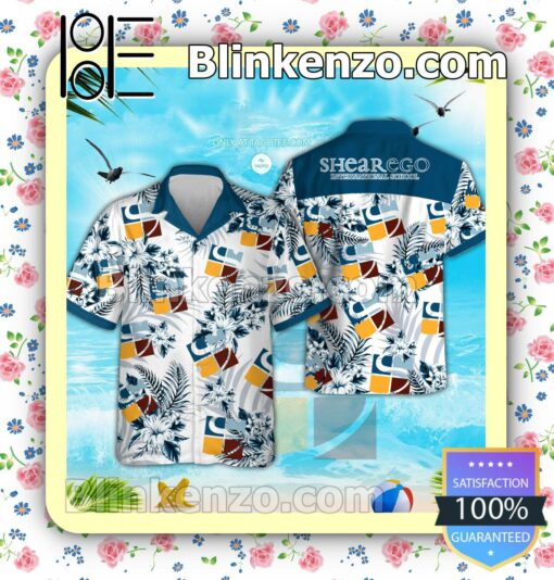 Shear Ego International School of Hair Design Men's Short Sleeve Aloha Shirts