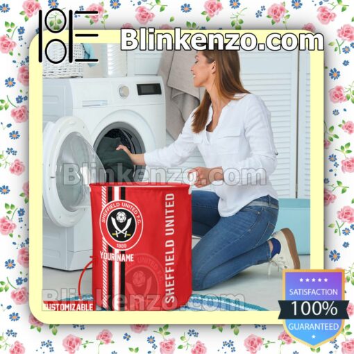 Sheffield United EPL Laundry Basket b