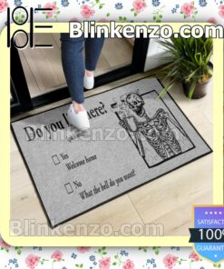 Great Quality Skeleton Do You Live Here Doormat