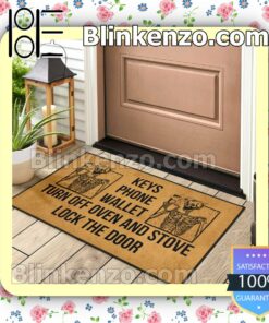 Only For Fan Skeleton Keys Phone Wallet Turn Off Oven And Stove Lock The Door Doormat
