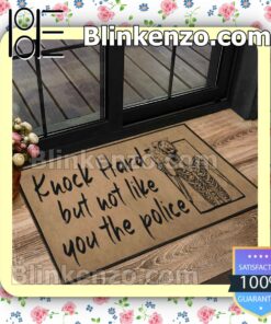 Print On Demand Skeleton Knock Hard But Not Like You The Police Doormat