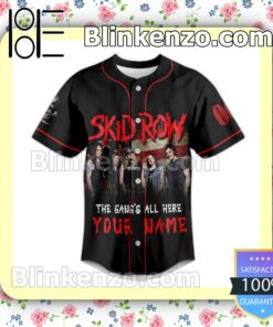 Skid Row The Gang's All Here Personalized Baseball Jersey a