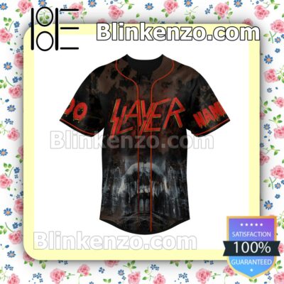 Slayer Death Means Nothing There Is No End I Will Be Reborn Personalized Baseball Jersey a