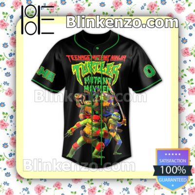 Teenage Mutant Ninja Turtles Mutant Mayhem Personalized Baseball Jersey a