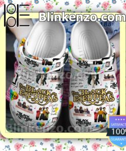 The Black Eyed Peas Music Pattern Crocs Clogs