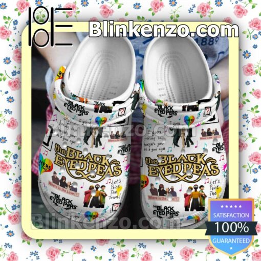 The Black Eyed Peas Music Pattern Crocs Clogs