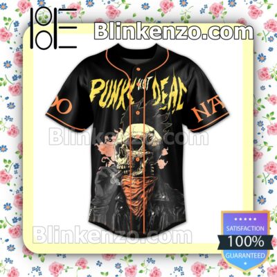The Exploited Punks Not Dead Personalized Baseball Jersey a