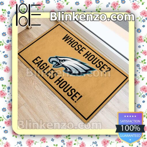 Whose House Eagles House Welcome Mats a