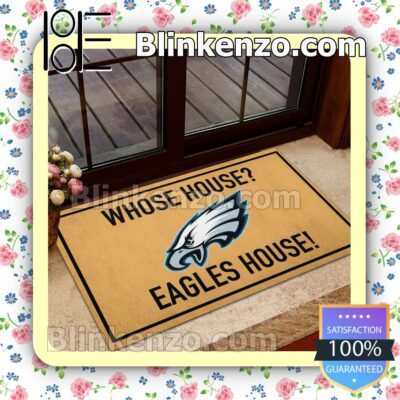 Whose House Eagles House Welcome Mats b