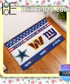 Wipe Your Feet Here Dallas Cowboys Washington Commanders New York Giants Welcome Mats a