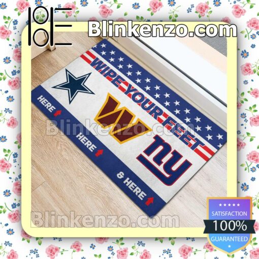 Wipe Your Feet Here Dallas Cowboys Washington Commanders New York Giants Welcome Mats b