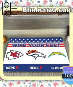 Wipe Your Feet Here Kansas City Chiefs Denver Broncos Los Angeles Chargers Welcome Mats