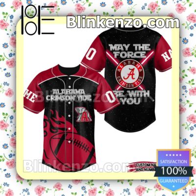 Alabama Crimson Tide May The Force Be With You Custom Jerseys