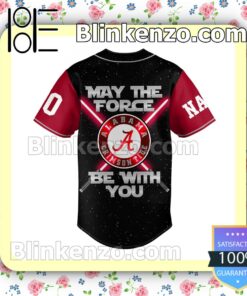 Alabama Crimson Tide May The Force Be With You Custom Jerseys b