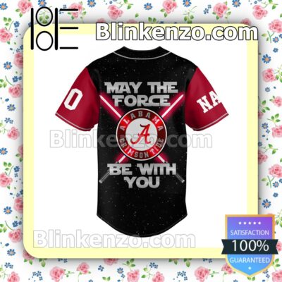 Alabama Crimson Tide May The Force Be With You Custom Jerseys b