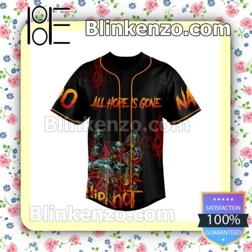 Unique All Hope Is Gone Slipknot Personalized Jersey Button Down Shirts