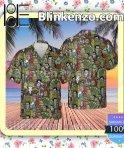 All The Monsters Aloha Short Sleeve Shirt