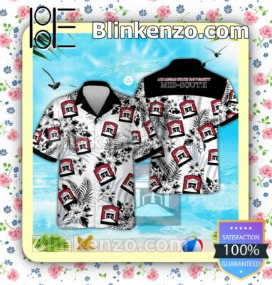 Arkansas State University Mid-South Logo Hawaiian Shirt