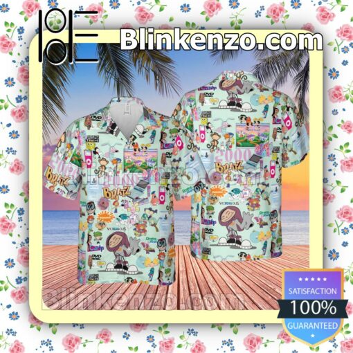 Bratz 2000s Aloha Short Sleeve Shirt